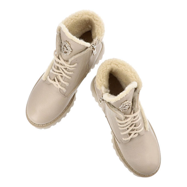 Členkové Topánky Lemar - 60374 V.Taupe+Beż