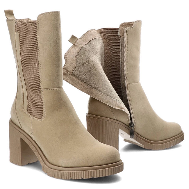 Členkové Topánky Marco Tozzi - 2-25445-41 349 Taupe Nubuck