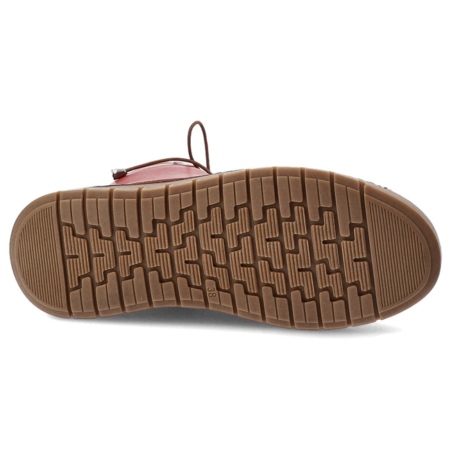 Šnúrovacie Členkové Topánky ARTIKER - 57C2060 Czerwony