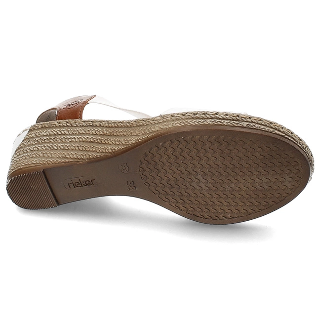 Sandále Rieker - 624H6-81 White Combination