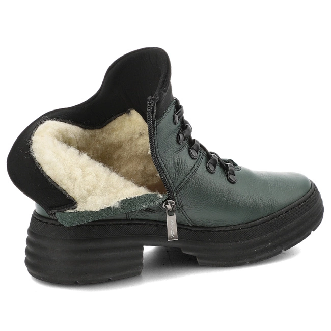 Šnúrovacie Členkové Topánky Wasak - 0736 Zielony Groszek