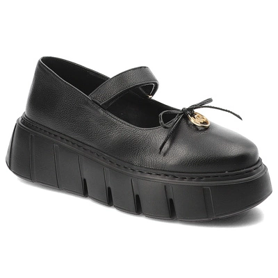 Poltopánky Karino - 5308/126-P Czarny/Lico Groszek