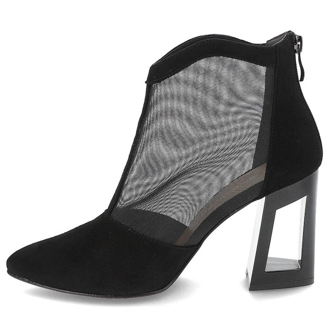 Členkové Topánky Damiss - DS-595/8 Czarny Zamsz