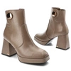 Členkové Topánky Chebello - 4213_-477-000-MIC-S214 Beżowy Ciemny