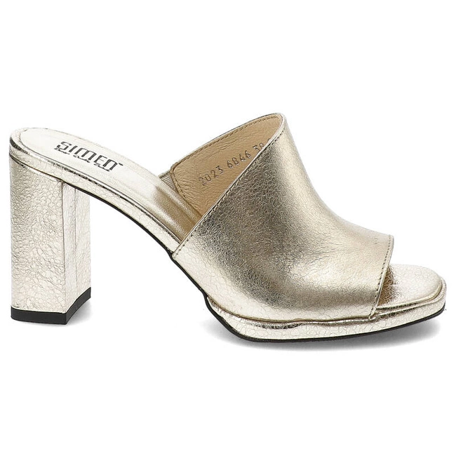 Šľapky Simen - 6846A Złoty