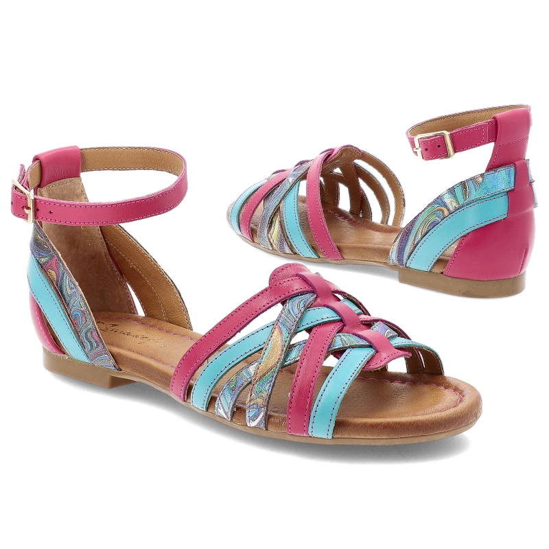 Sandále MACIEJKA - 06974-39/00-1 Róż+Niebieski