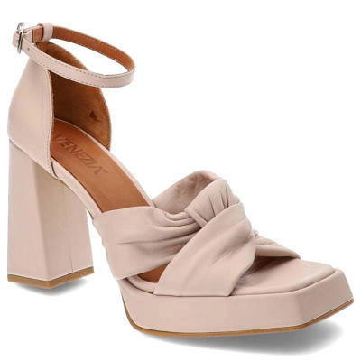 Sandále Venezia - 160S23352 Pudra Różowy