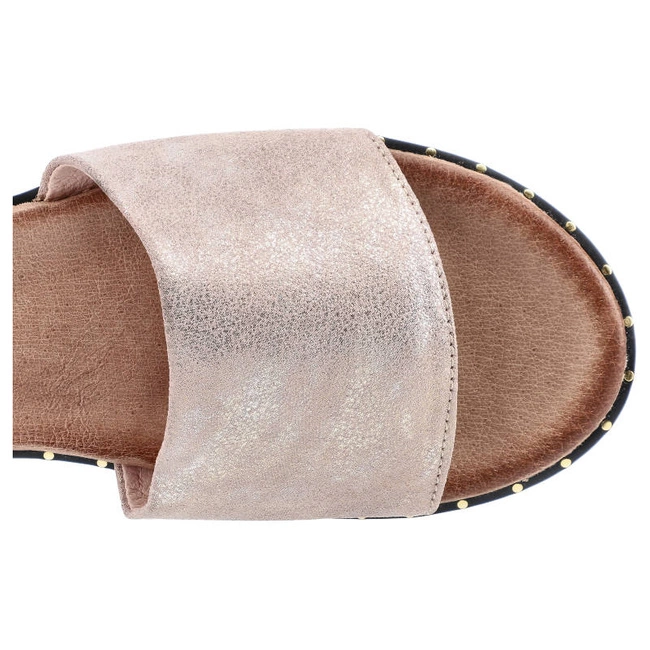 Šľapky Carinii - S4472_-420-180-000-971 Róż/Złoto