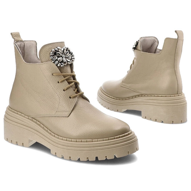 Členkové Topánky Armodo - 03723 Beż G2