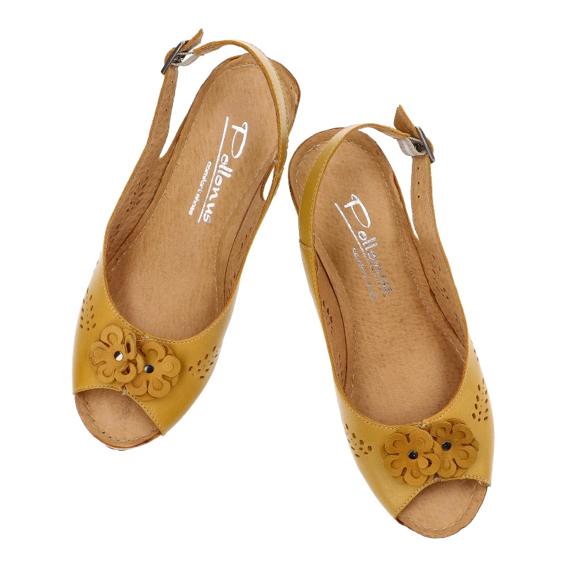 Sandále Pollonus - 5-1521-006 Żółty