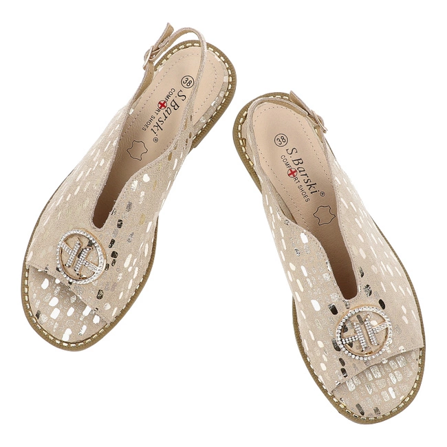 Sandále S.BARSKI - KV51-094 Lt.Gold