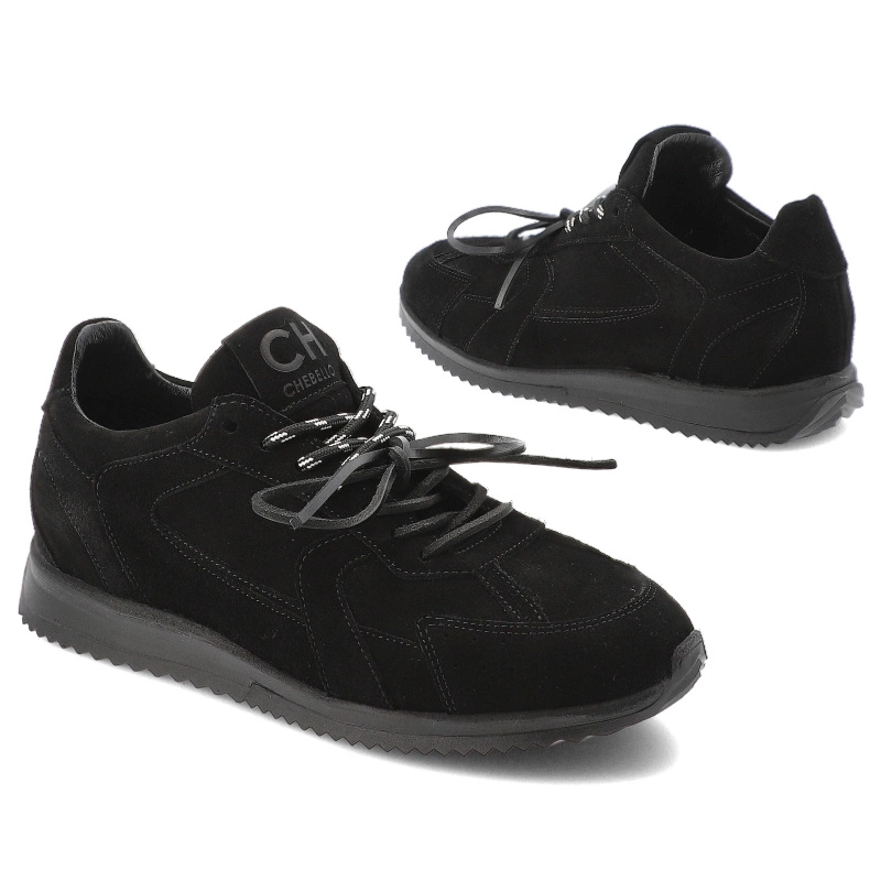 Tenisky CHEBELLO - 4861_-034-000-PSK-S422 Czarny Welur