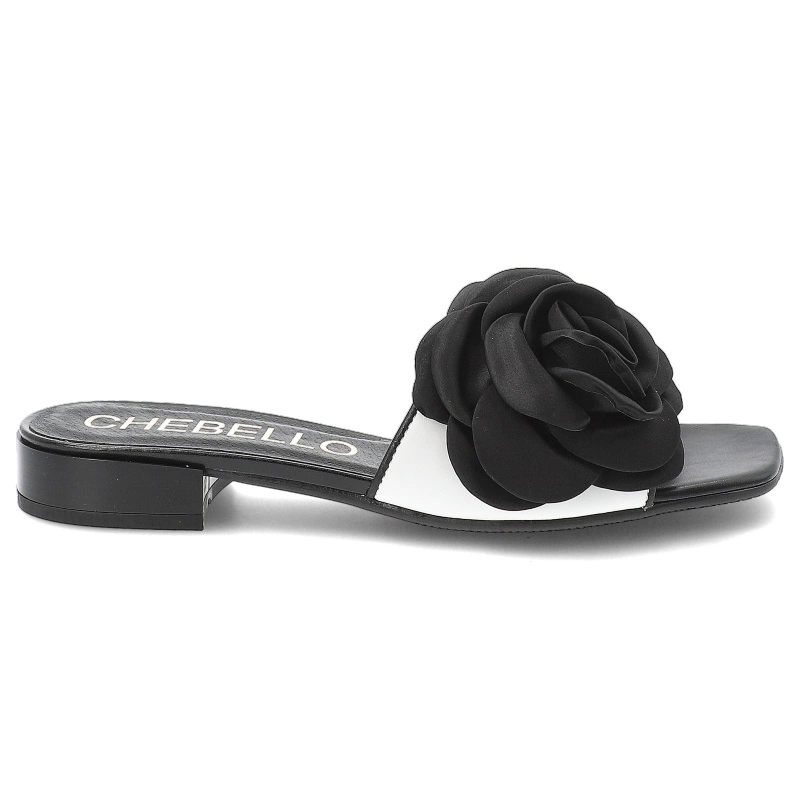 Šľapky CHEBELLO - 4673_-196-000-PSK-S378 Biały/Czarny