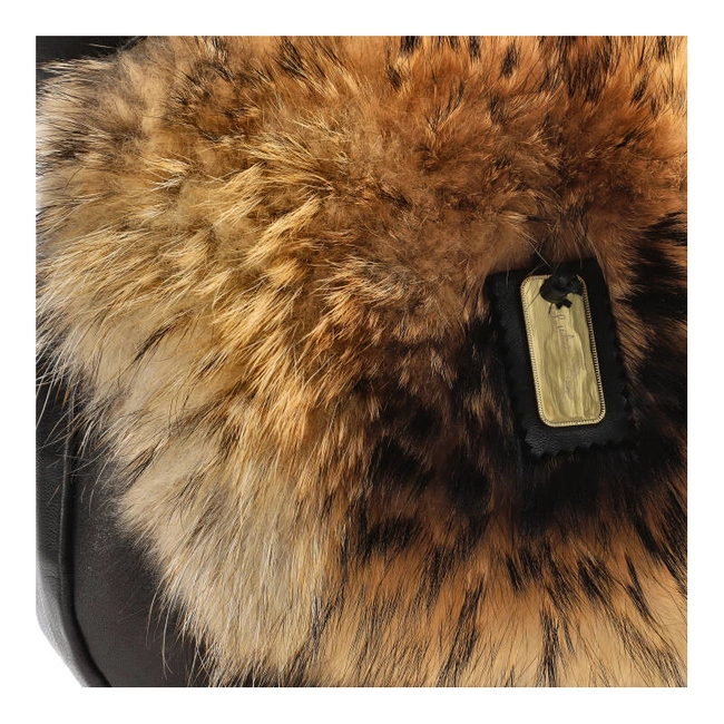 Kabelka Luka-Pelli - T028-4 Z Naturalnym Futrem Z Jenota