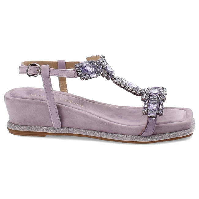 Sandále Alma en Pena - V240742 Suede Lilac