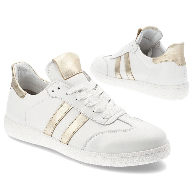 Tenisky Armodo - 66004 Biały+Zł K