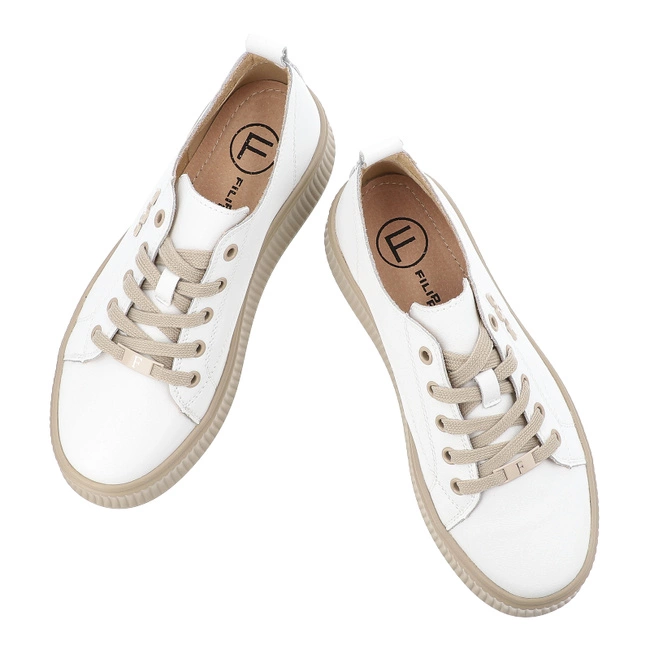 Tenisky FILIPPO - DP6122/26 WH BE Biały/Beżowy