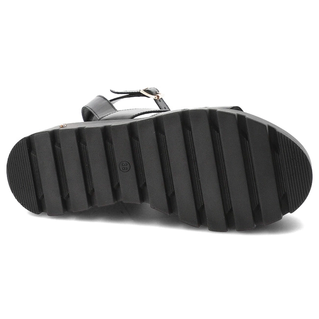 Sandále Carinii - B9423_-E50-000-000-G06 Czarny