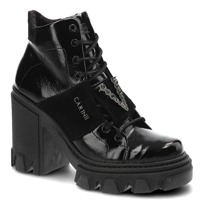 Členkové Topánky Carinii - B8503_-070-H20-000-F20 Czarny