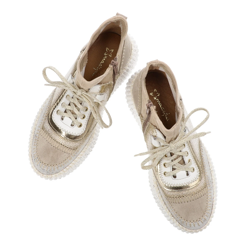 Poltopánky Maciejka - 06405-04/00-7 Beż+Złoto