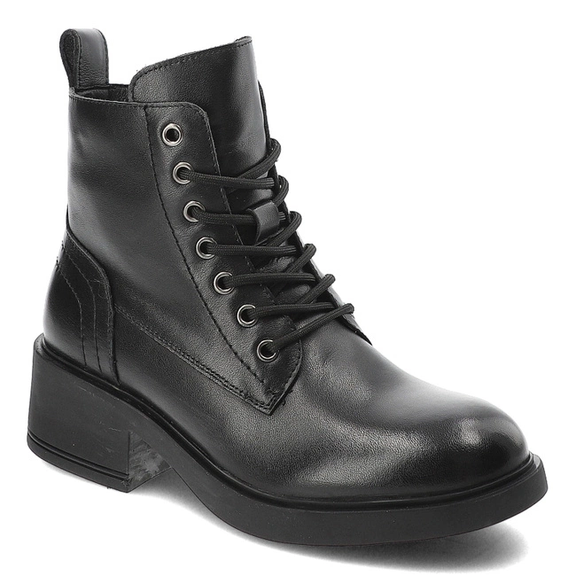 Šnúrovacie Členkové Topánky Cambell - 24-29300BK Czarny