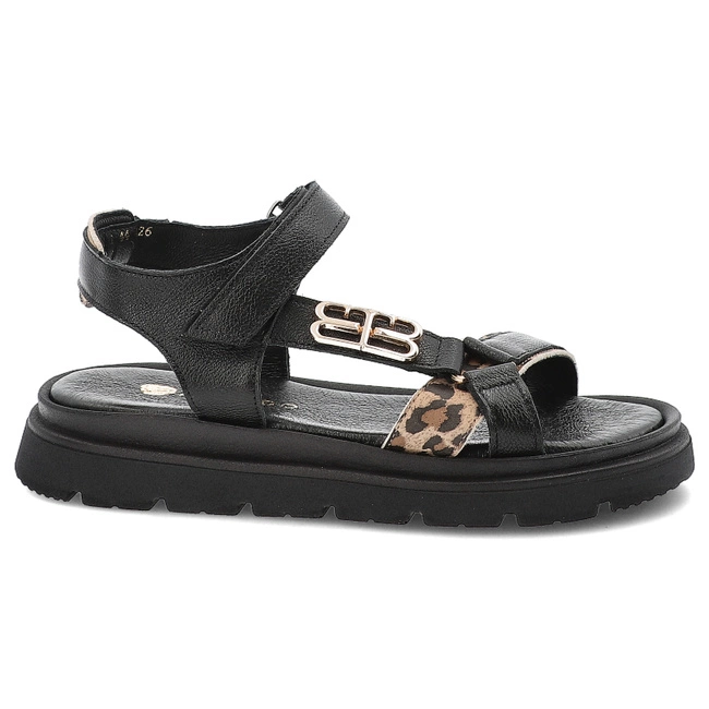 Sandále ARMODO - 40441 V.Czarny/Pantera Beż