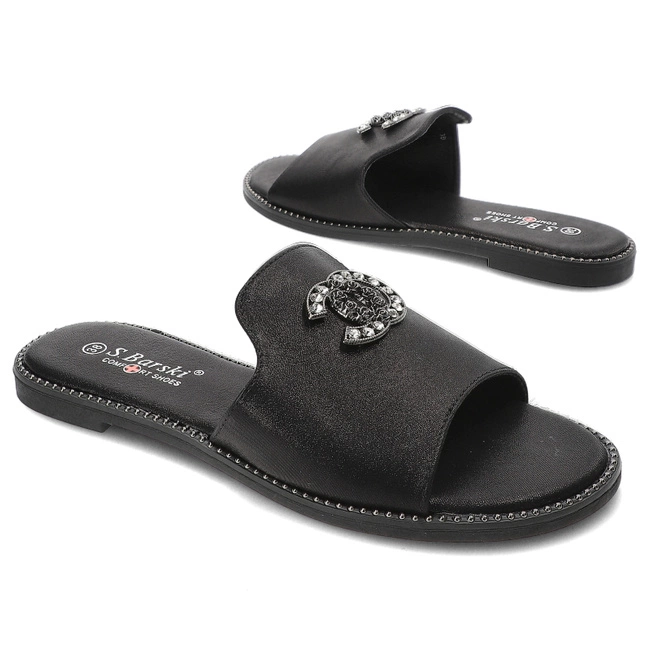 Šľapky S.Barski - KV27-050 Black
