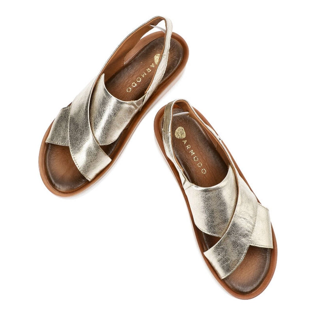 Sandále Armodo - 40256 Kryształ Złoto