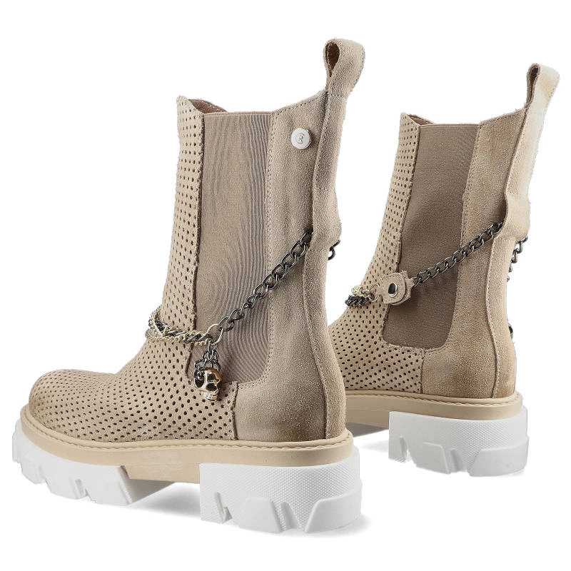 Členkové Topánky Carinii - B7023_-O17-000-000-E37 SDWE1553/1 Beż