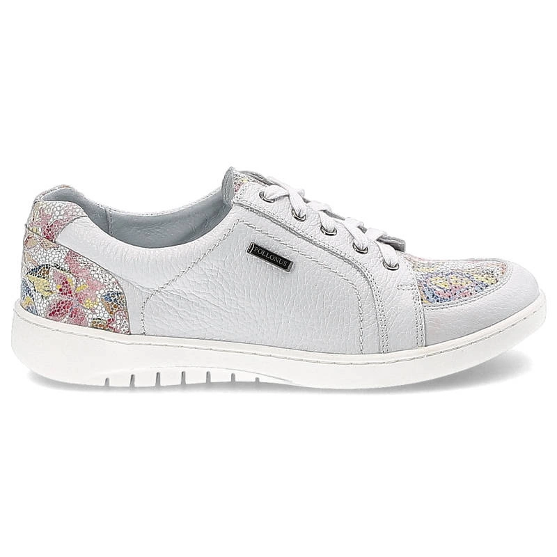 Poltopánky Pollonus - 5-1163-006 Biały Floter + Kwiaty 334