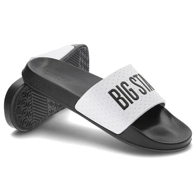 Šľapky Big Star - MM174320 Czarny/Biały