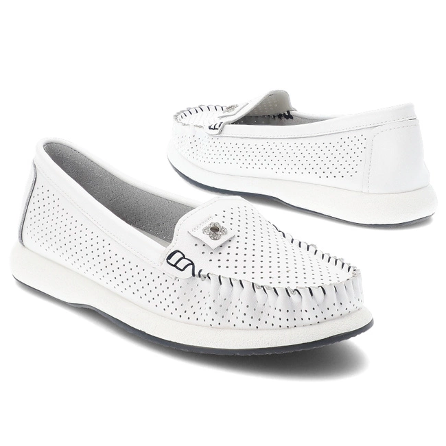 Mókazíny S.BARSKI - LR51-673 White/Navy