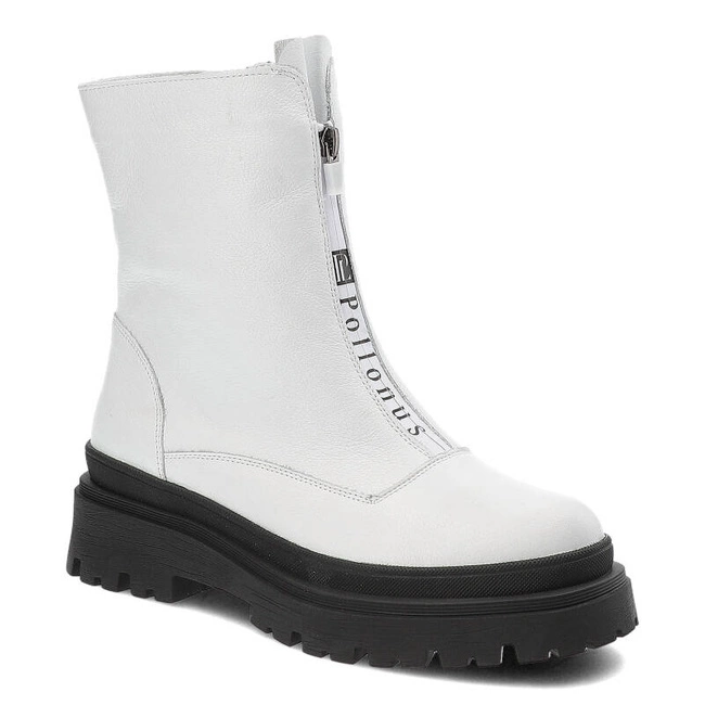 Členkové Topánky Pollonus - 5-1601-007 Biały Verona/Dz