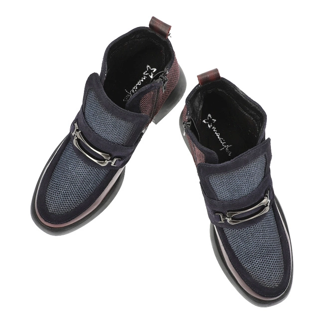 Členkové Topánky Maciejka - 06747-23/00-8 Bordowo-Granatowy