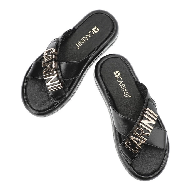 Šľapky Carinii - B9449_-E50-000-000-F74 Czarny