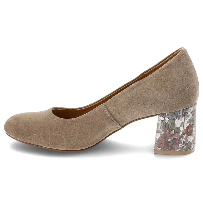 Lodičky Maciejka - 3356S-04/00-1 Beż+Kwiaty