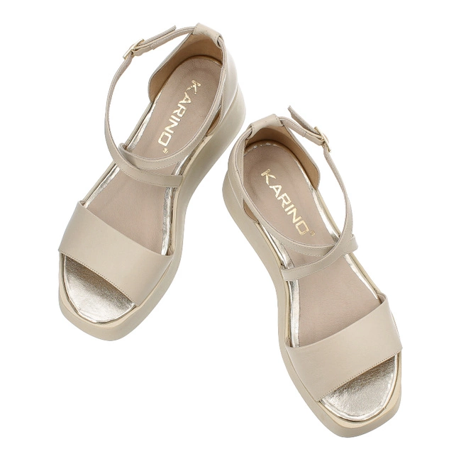 Sandále Karino - 4657/001-P Beż/Lico