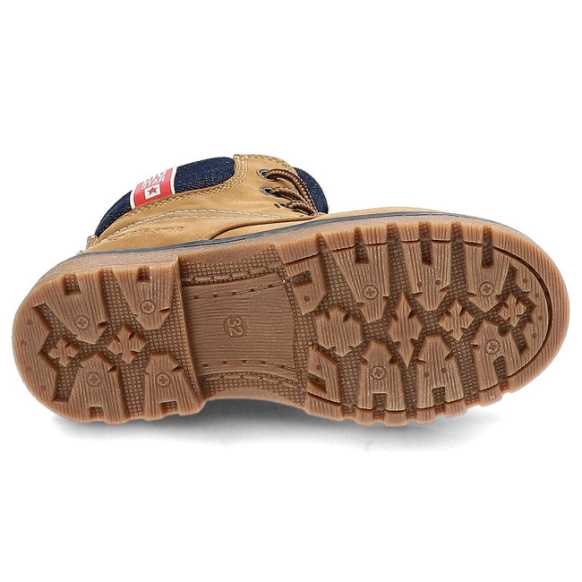 Šnúrovacie Členkové Topánky Big Star - KK374130 Camel