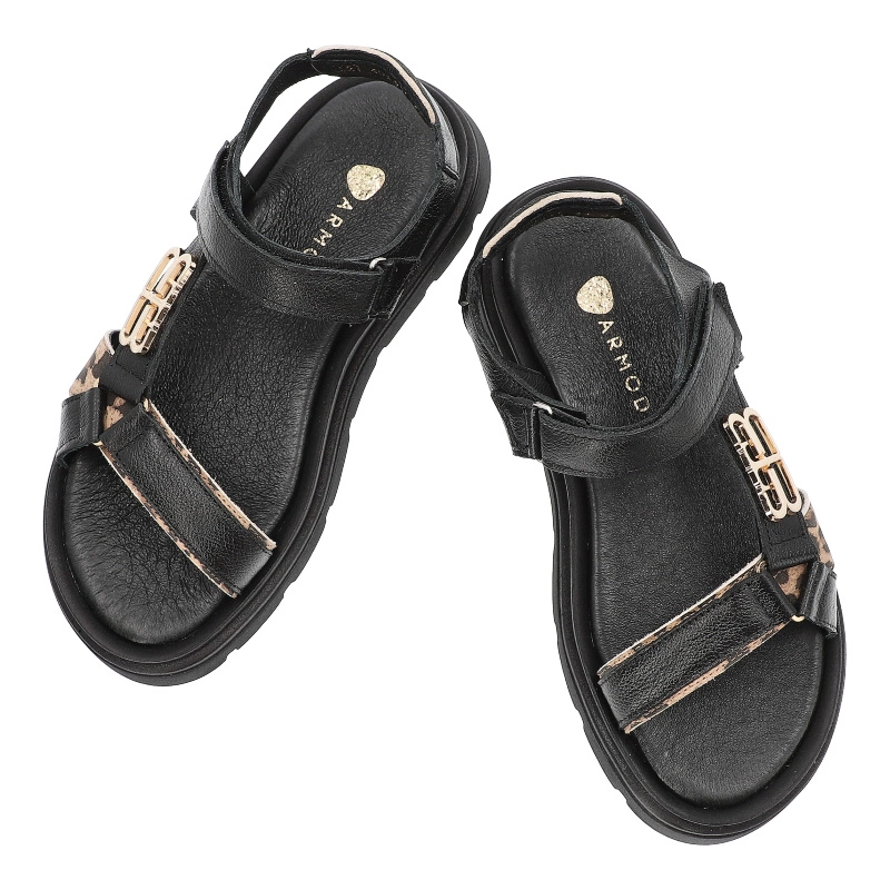 Sandále ARMODO - 40441 V.Czarny/Pantera Beż