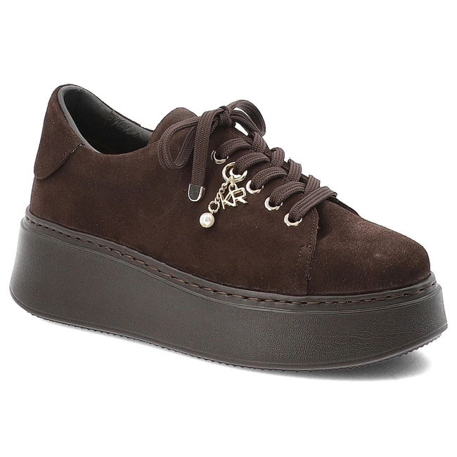 Tenisky KARINO - 5815/015-P Mokka/Welur