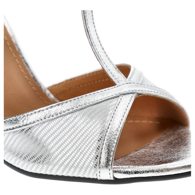 Sandále Szydłowski - 2493 Srebrny Teyus+48