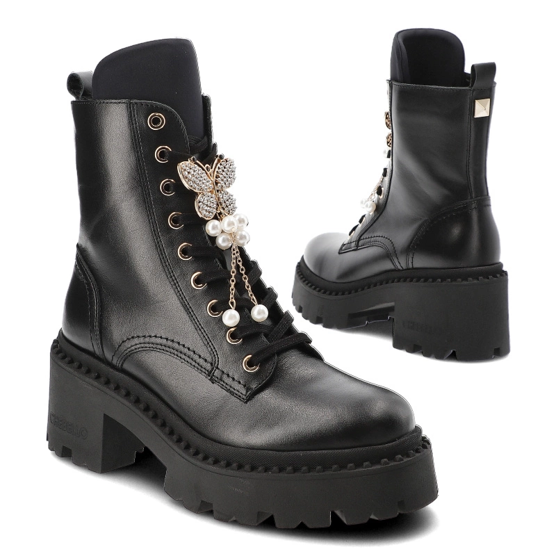 Členkové Topánky Chebello - 4590_-002-000-MIC-S303 Czarny