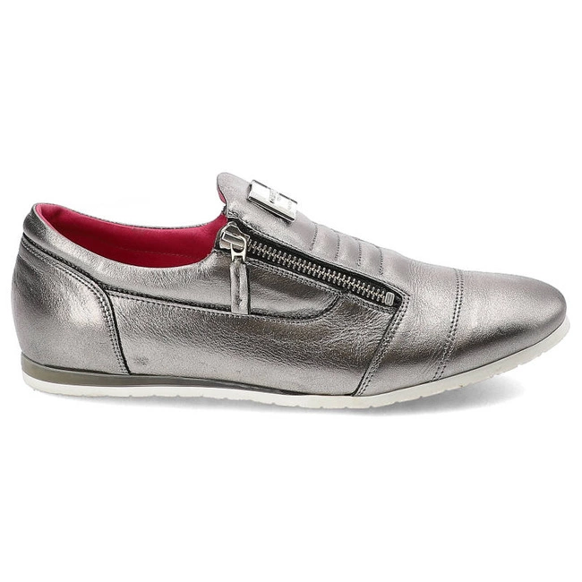 Poltopánky Karino - 1677/127-P Szary/Nikiel