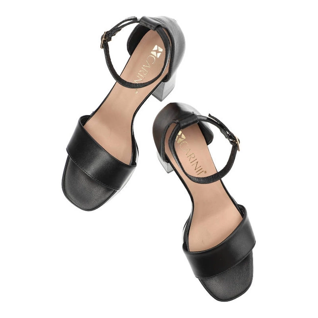 Sandále Carinii - B8919_-E50-000-000-F73 Czarny