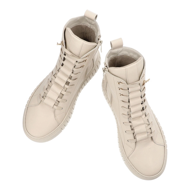 Členkové Topánky Chebello - 4566_-157-000-MIC-S357 Beżowy