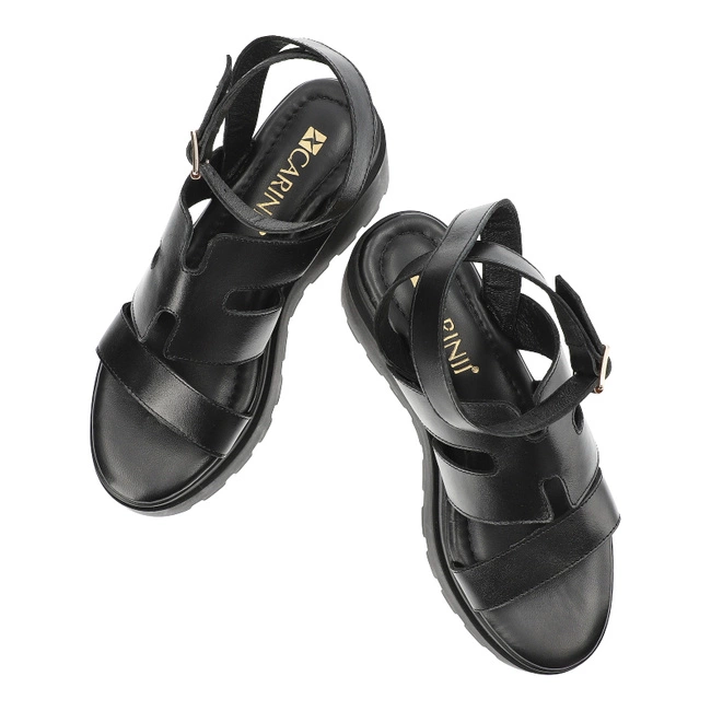 Sandále Carinii - B9423_-E50-000-000-G06 Czarny