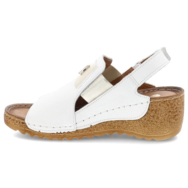 Sandále ARMODO - 50110 V.Biały/Złoty