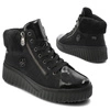 Šnúrovacie Členkové Topánky Rieker - N2505-00 Black
