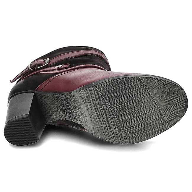 Členkové Topánky Carinii - B3040_-B36-360-POL-857 New York Bordo/S04