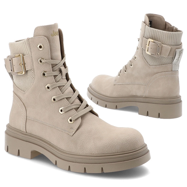 Členkové Topánky JEEP - Bering Lace JL52591A Cream